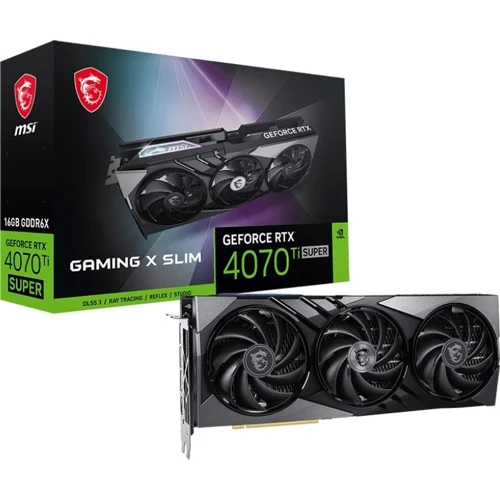 Видеокарта MSI GeForce RTX 4070 Ti SUPER 16G GAMING SLIM UA: Разрядность шины памяти, бит 256
