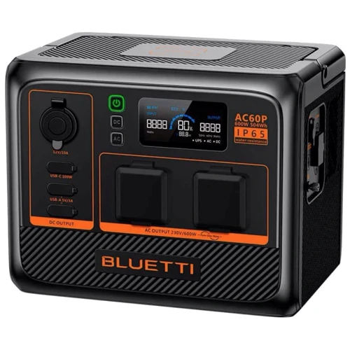 Зарядна станція Bluetti AC60P 504Wh 600W Великобританія: Кількість USB 3