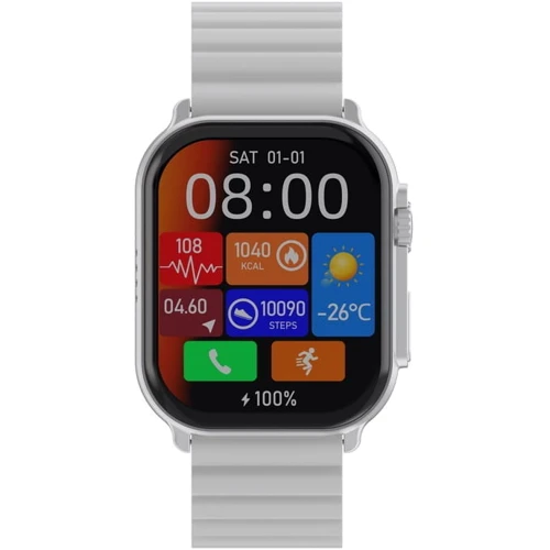 Смарт-часы iMiki SF1 Silver Magnetic Strap: Дисплей 2.01" Super AMOLED (410x502) / 2.5D High Hardened Glass