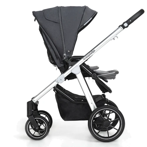 Универсальная коляска 2 в 1 Baby Design BUENO 217 GRAPHITE (без вышивки): Материал колес резина