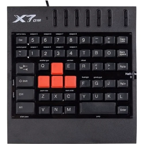 Клавіатура A4 Tech X7-G100 USB Black