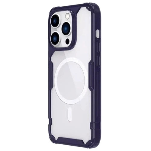 Чехол для iPhone Nillkin Nature Pro Magnetic Dark Purple/Clear for iPhone 14 Pro: Цвет фиолетовый