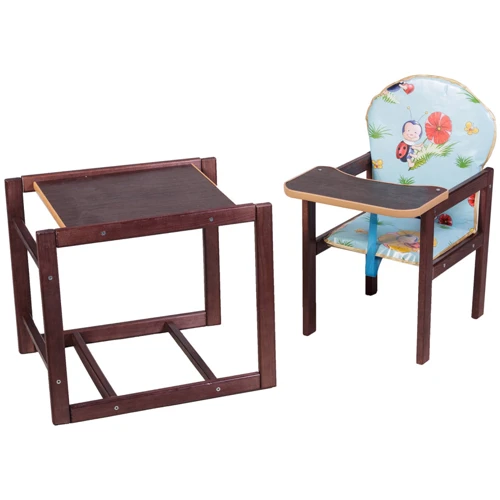 Стульчік- трансформер Наталка Зайчик-22 темний блакитний (сонечка)