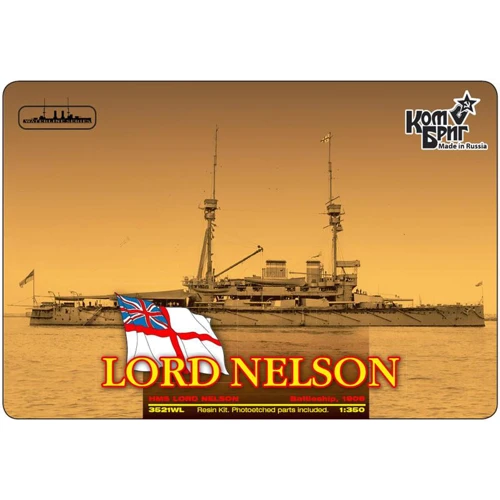 Броненосец COMBRIG HMS Lord Nelson Battleship, 1908 (Full Hull version)