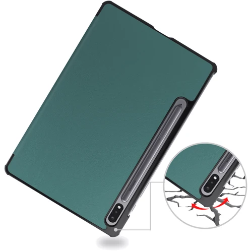 Аксесуар для планшетних ПК BeCover Smart Case Dark Green для Samsung X810 Galaxy Tab S9 Plus / S9 FE Plus SM-X610/SM-X616B (710323)