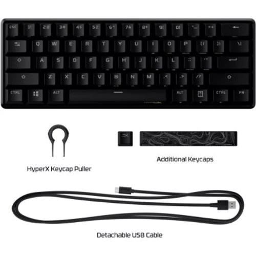 Клавиатура HyperX Alloy Origins 60 (HKBO1S-RB-RU/G, 4P5N0AA): Тип клавиш механический