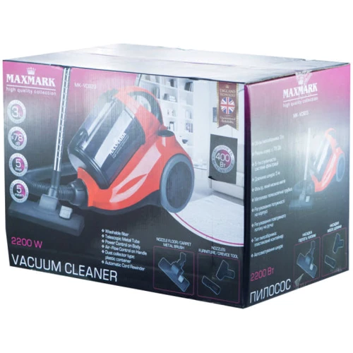 Порохотяг Maxmark MK-VС923: Ємність пилозбірника 3 л