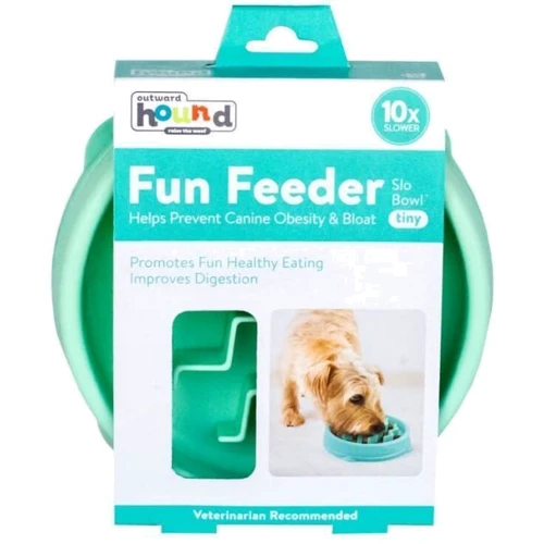 Миска-лабіринт для собак Outward Hound Fun Feeder Хвиля маленька м'ятна (oh67829): Матеріал Пластик