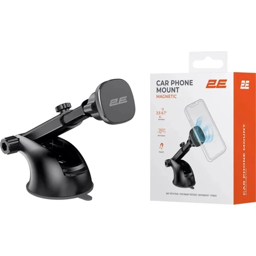 Тримач 2Е Car Holder Magnetic Black (2E-WCQ01-11) фото 6
