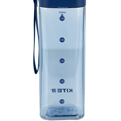 Пляшечка Kite для води квадратна 550 мл блакитна (K24-1209-1) фото 6