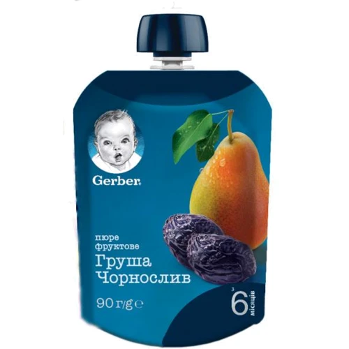 Пюре фруктовое Груша чернослив для детей с 6 месяцев (7613036346375)
