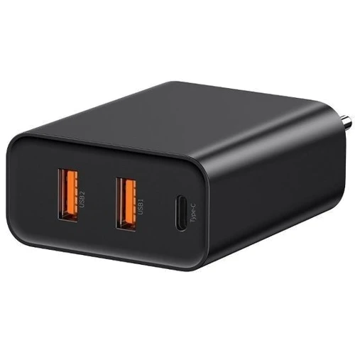 Зарядное устройство Baseus Wall Charger PPS Three Output Quick Charger (C+U+U) 60W EU Black (CCFS-G01): Тип сетевое