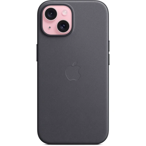 Чехол для iPhone Apple iPhone 15 FineWoven Case with MagSafe - Black (MT393ZM/A): Тип чехла накладка на заднюю часть