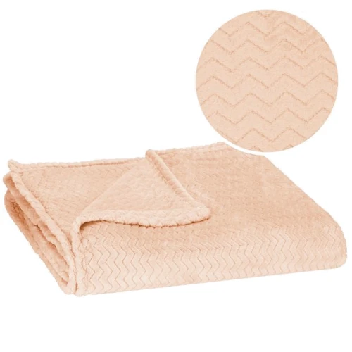 Плед Springos Extra Soft 130x180 см персиковый (HA7136): Цвет розовый