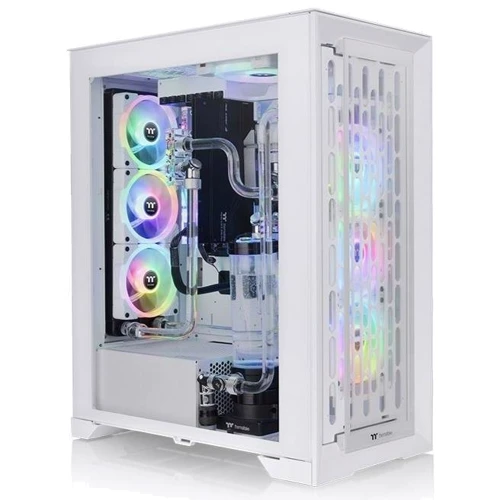 Корпус Thermaltake CTE T500 TG ARGB White (CA-1X8-00F6WN-01): Матеріал передній панелі загартоване скло та метал