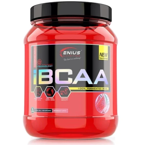Амінокислота для спорту Genius Nutrition iBCAA powder 450 g / 45 servings / Watermelon: Смак Кавун