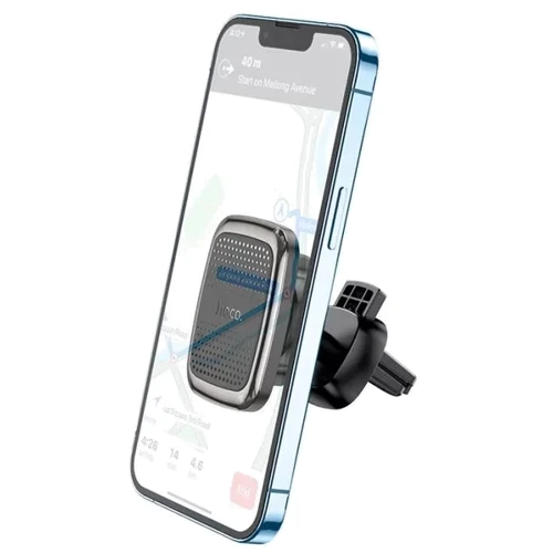 Держатель Hoco Car Holder Air Vent Magnetic CA106 Black Metal Gray: Особенности магнитный, автодержатель