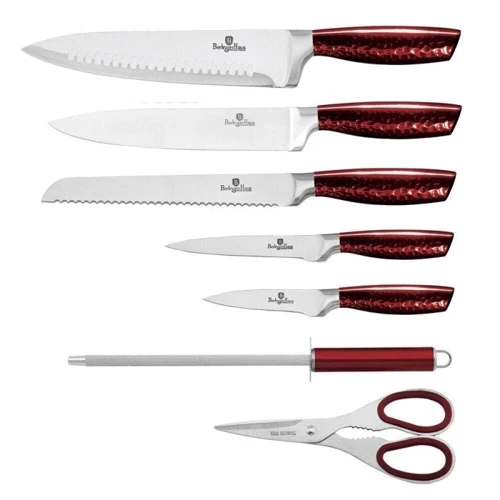 Набор кухонных ножей Berlinger Haus Metallic Line Burgundy Edition 8 предметов (BH 2459): Наименование Набор кухонных ножей 8 пр.