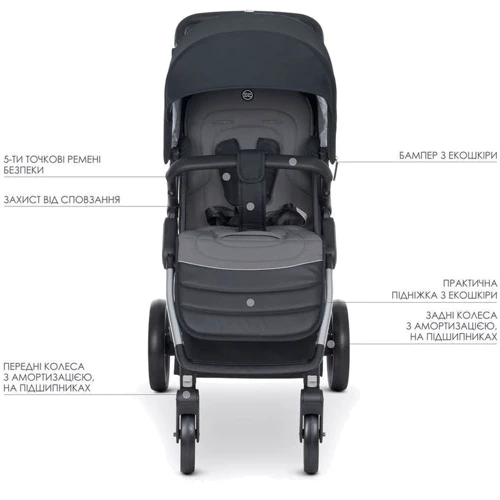 Коляска El Camino Dynamic PRO ME 1053B Special gray: Количество блоков 1