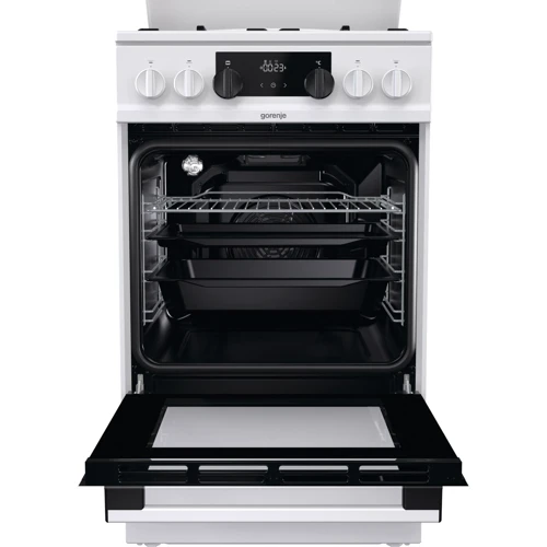 Плита комбинированная Gorenje MEKS512W: Тип варочной поверхности газовая