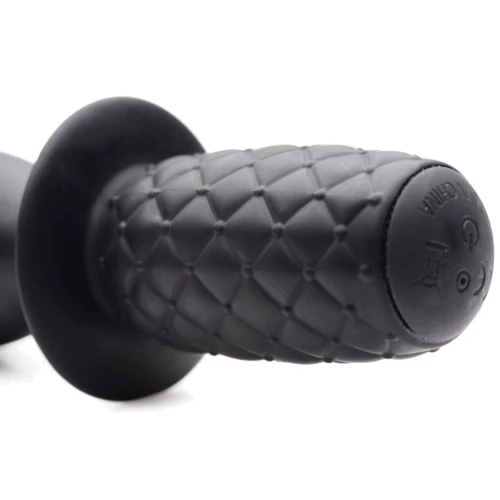 Анальный вибратор с рукояткой The Drop 10x Silicone Vibrating Thruster
