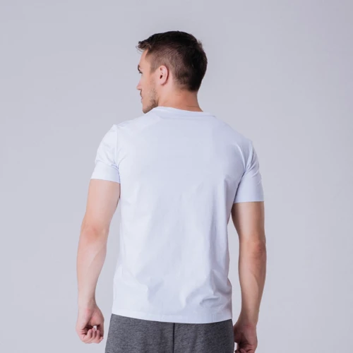 Спортивна футболка Peak FW692091-WHI M біла з принтом: Склад Спандекс, бавовна