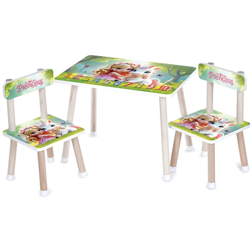 

Столик с двумя стульчиками Bambi Princess, цифры (M 501-35)