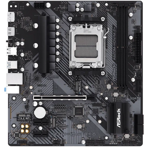 ASRock A620M-HDV/M.2: Роз'єми на платі PCI Express x1, SATA 3.0, M.2