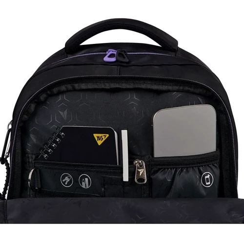 Рюкзак YES TS-48 Purple Hearts (559923): Корпус рюкзака Мягкий
