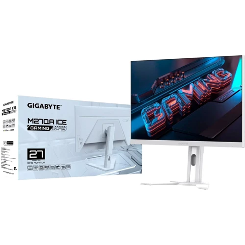 Монитор GIGABYTE M27QA ICE Gaming Monitor: Разъемы Выход на наушники, USB Type-C, USB, HDMI, DisplayPort