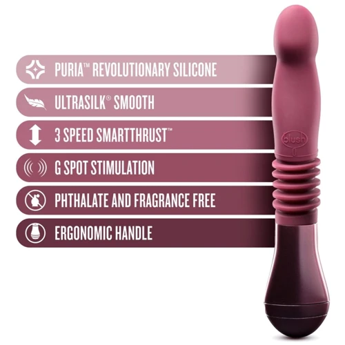 Пульсатор Temptasia by Blush - Trixie Thrusting Dildo - Wine Red