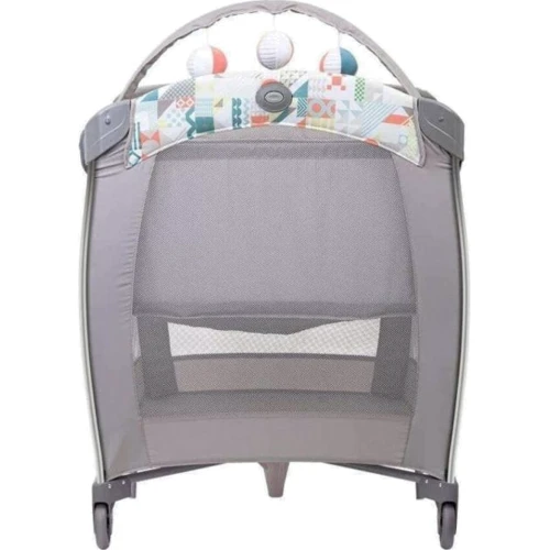 Ліжко-манеж Graco Contour Electra Patchwork сірий (9D899PTWEU)
