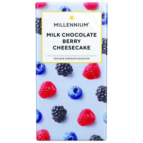 Шоколад Millennium Berry Cheesecake молочний з начинкою 100 г (4820075508531MBC)