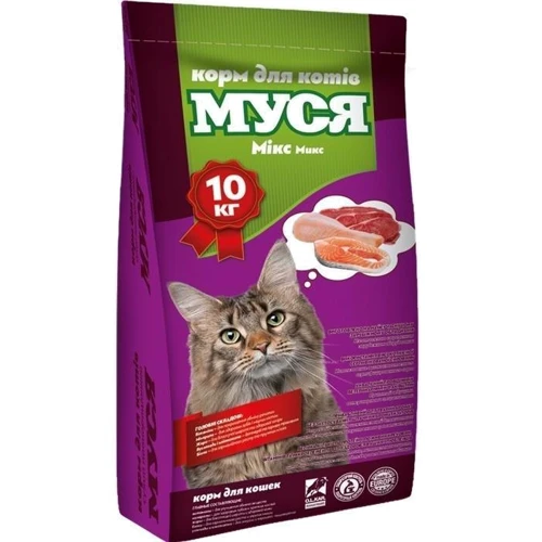 Сухий корм для котів Муся Мікс 10 кг (4820097803676)