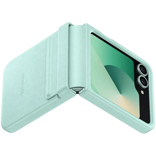 Чехол для телефонов Epik Leather Case Turquoise for Samsung F741 Galaxy Flip 6: Материал искусственная кожа и TPU (термополиуретан)