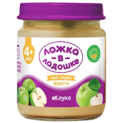 Пюре Ложка в ладошке 100г из яблок с/б New