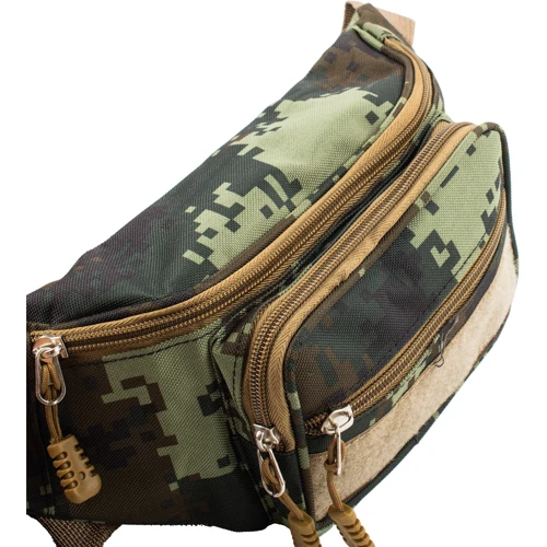 Чоловічі поясні сумки Valiria Fashion хакі (5DETBP8101-4): Фактура Тканая