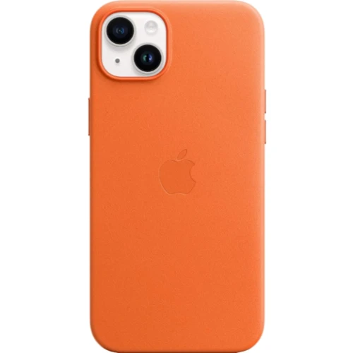 Чохол для iPhone Apple iPhone 14 Plus Leather Case with MagSafe - Orange (MPPF3ZE/A)