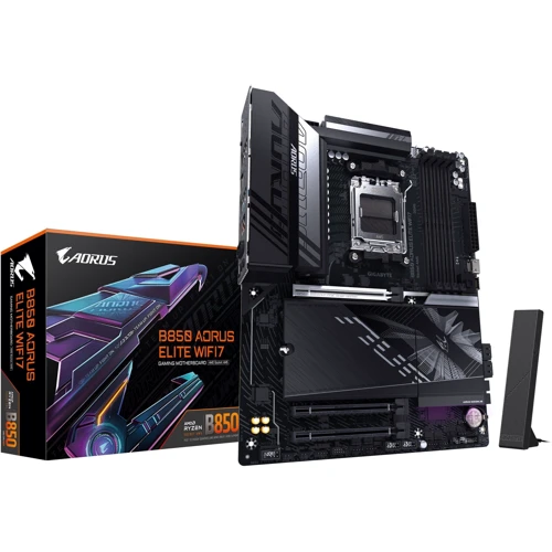 GIGABYTE B850 AORUS ELITE WIFI7 UA: Оперативная память 4xDDR5 8200 МГц, до 256 ГБ