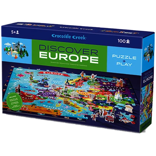 Пазл-игра Европа Crocodile Creek Discover Puzzle (100 элементов)