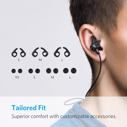 Наушники ANKER SoundBuds Slim Black (A3235H11): Диапазон частот (Гц) 20 - 20 000