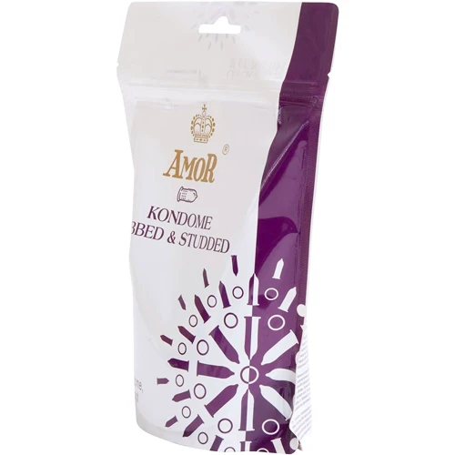 Презервативи Amor Ribbed & Studded, 50 шт.