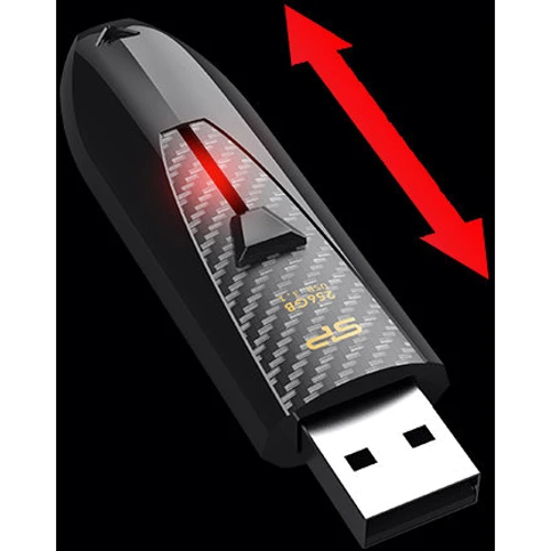 USB-флешка Silicon Power 256GB Blaze B25 USB 3.1 Black (SP256GBUF3B25V1K) фото 4