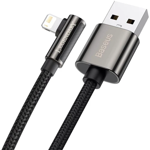 Кабель Baseus USB Cable to Lightning Legend Elbow 2.4A 1m Black (CALCS-01) фото 15