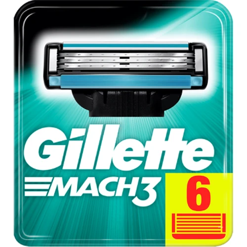 Gillette Mach3 Сменные кассеты для бритья 6 шт.
