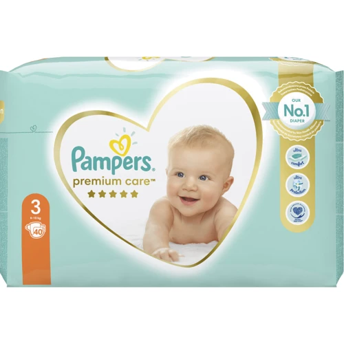 Подгузники Pampers Premium Care Midi Размер 3 (6-10 кг) 40 шт (8001090379337) фото 6
