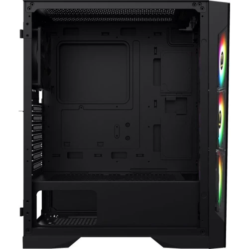 Корпус GAMDIAS TALOS E2 Elite (4712960136007): Матеріал передній панелі загартоване скло і пластик