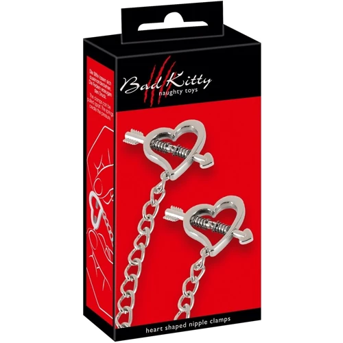 Зажимы для сосков Orion Bad Kitty Heart Shaped Nipple Clamps