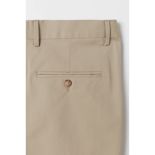 Брюки H&M 5849159 56 бежевые: Фасон Классика