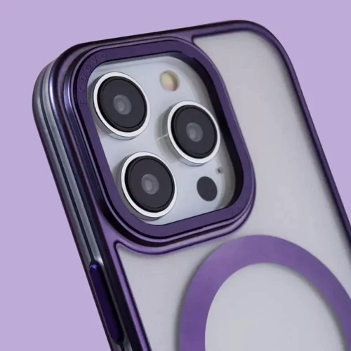 Чехол для iPhone Proove Blur Case with Magnetic Ring Black for iPhone 14 Pro Max: Материалы поликарбонат и полиуретан